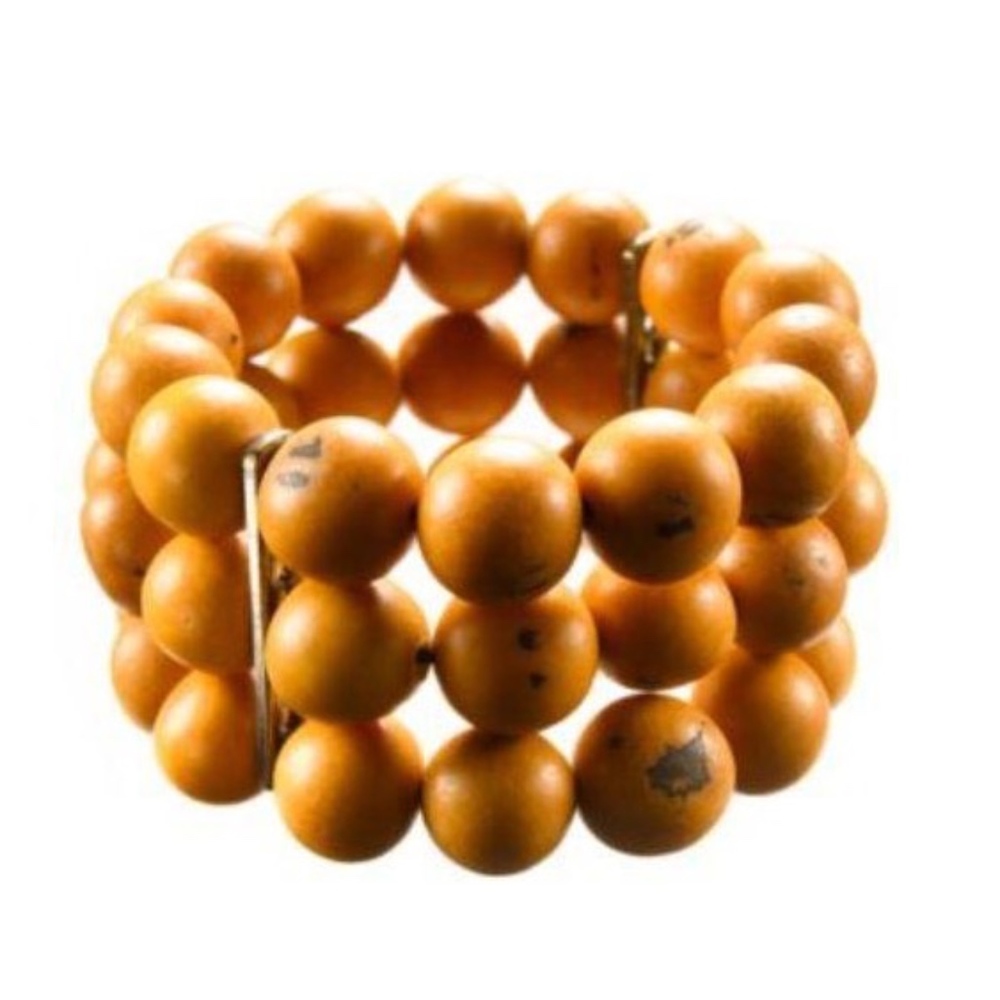 Maria Oiticica REAL Paxiuba Seed 3-Row Bracelet